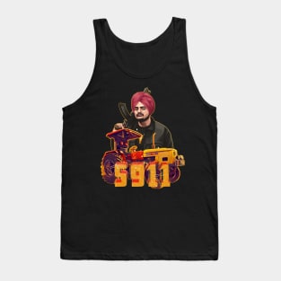 Sidhu Moose Wala and the 5911 Tractor T-shirt design Tank Top